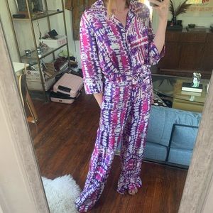 Prabal Gurung Tie-dye silk PJ set